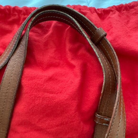 Bally Brown Leather Tote Bag with Tassel &‎ Dust Bag 14x6 Designer Handbag - Picture 10 of 10